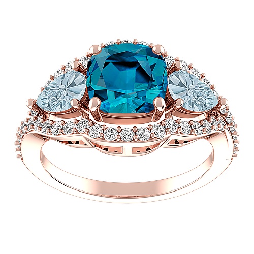 Zales aquamarine hot sale engagement ring